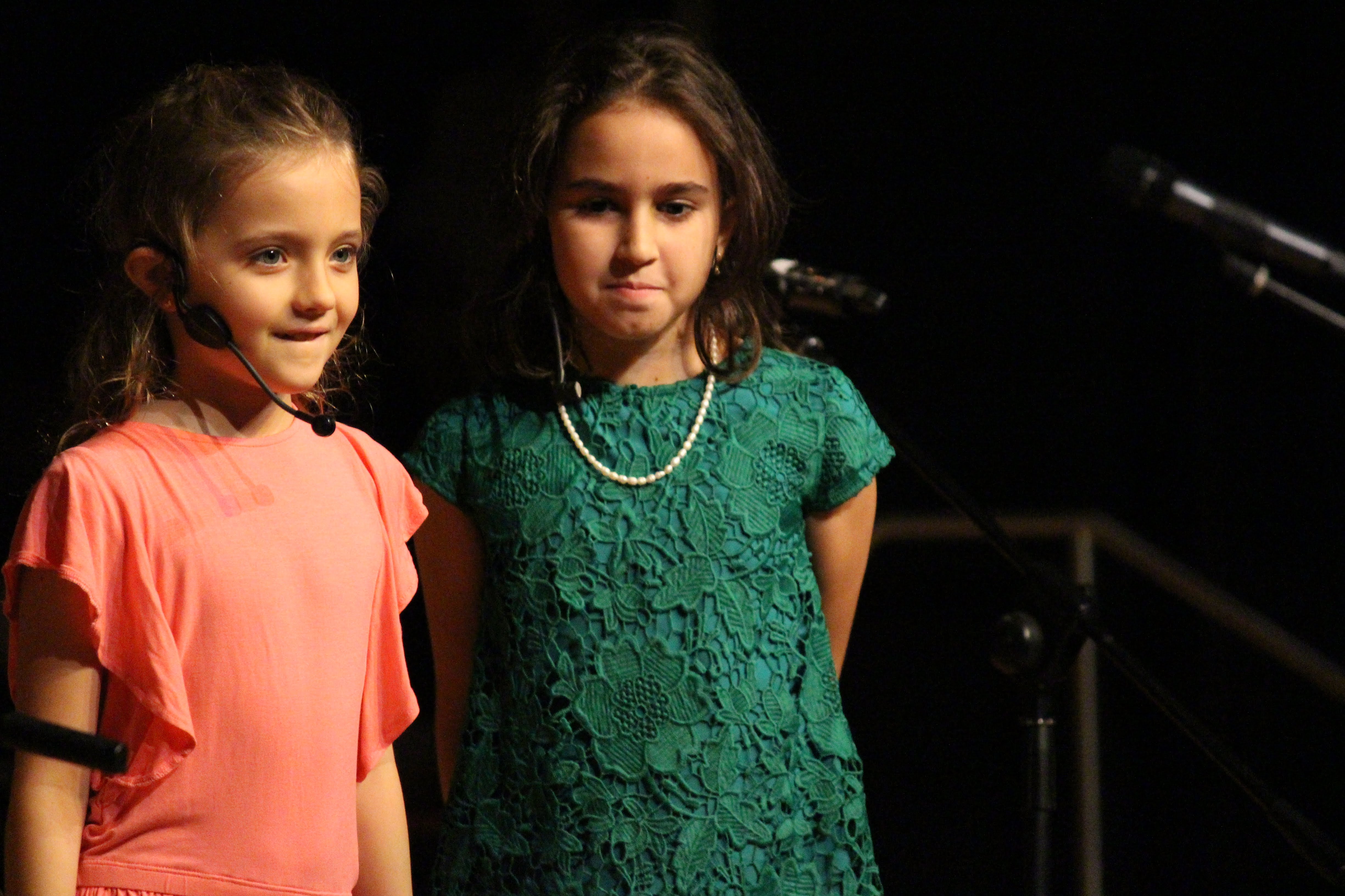 students on stage at spring concert